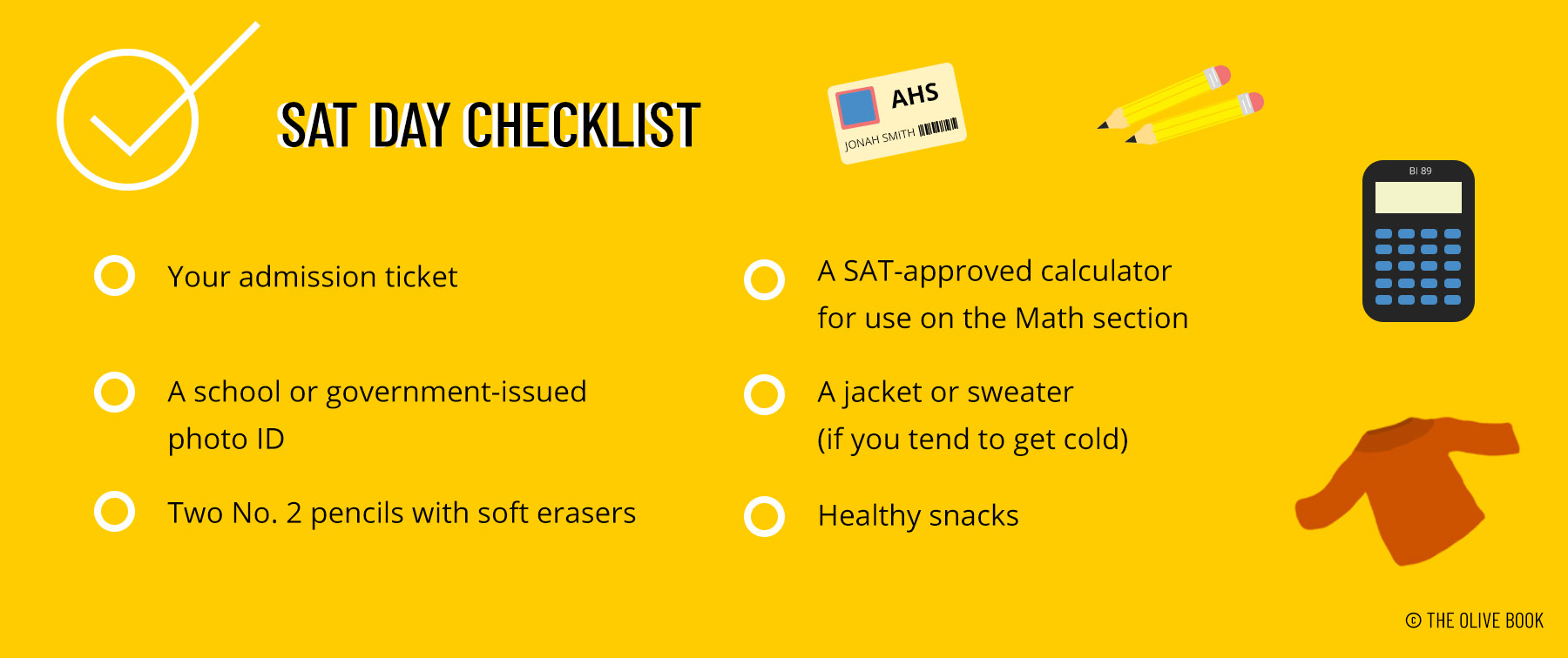 sat test day checklist